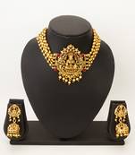 antique gold lakshmi temple set