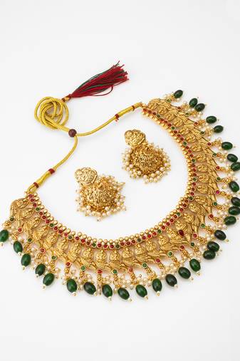 lakshmi coin choker set