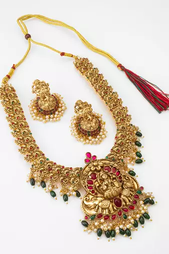 long temple necklace set