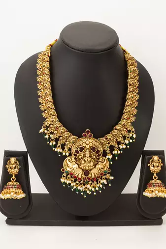 long temple necklace set