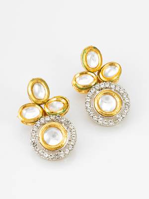 gold tone kundan choker set 3