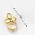 gold tone kundan choker set