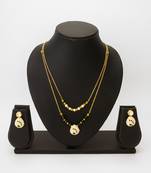 gold tone meenakari necklace set