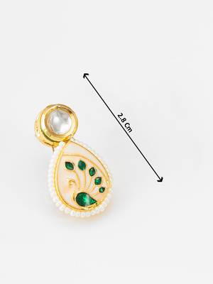 gold tone meenakari necklace set 5