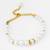 white pearl necklace bracelet set