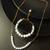 white pearl necklace bracelet set