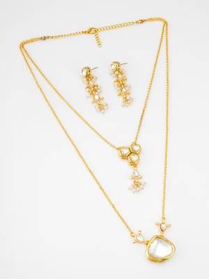 dual layer kundan necklace set 2