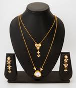 dual layer kundan necklace set