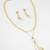 layered white pearl necklace set