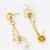 layered white pearl necklace set