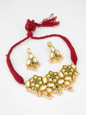 kundan choker necklace set 2