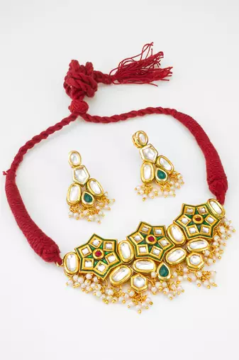 kundan choker necklace set