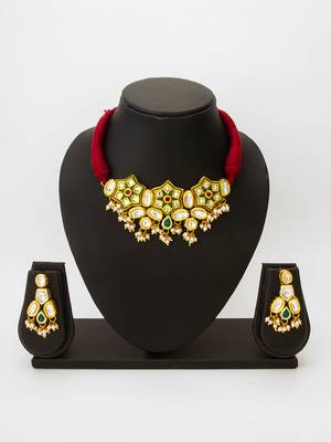 kundan choker necklace set 1