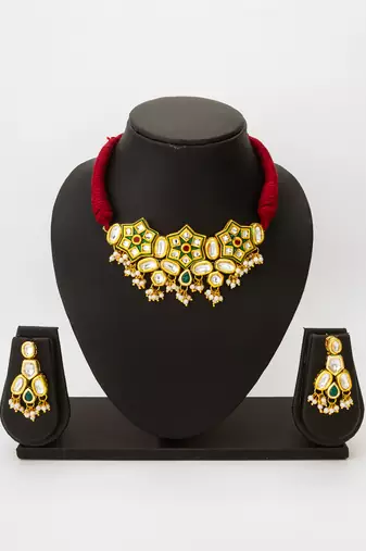 kundan choker necklace set