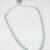 light blue glass bead necklace