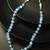 light blue glass bead necklace