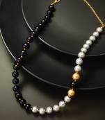black grey pearl necklace