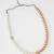 white peach pearl necklace