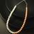 white peach pearl necklace
