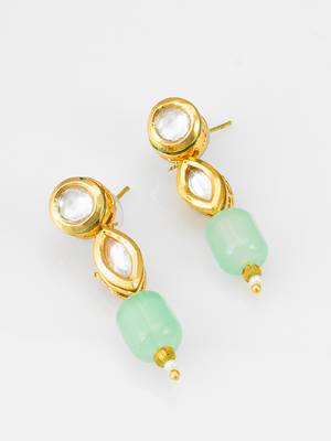 mint green bead necklace set 3