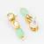 mint green bead necklace set