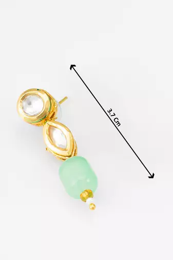 mint green bead necklace set