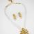 kundan floral pearl necklace set
