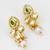 kundan floral pearl necklace set