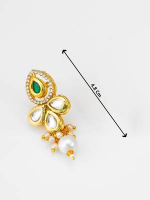 kundan floral pearl necklace set 5