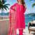 magenta digital print chiffon silk blend salwar suit