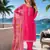 magenta digital print chiffon silk blend salwar suit