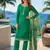 dark green digital print chiffon silk blend salwar suit