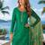 dark green digital print chiffon silk blend salwar suit