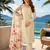 beige digital print chiffon silk blend salwar suit