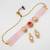 pink beaded kundan choker set