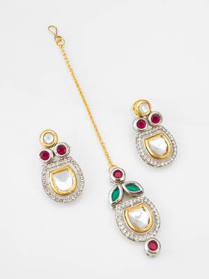 dual tone polki kundan set 2