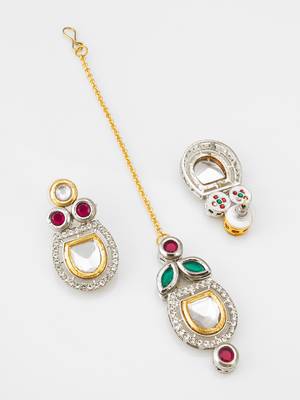 dual tone polki kundan set 3