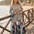 navy blue embroidered silk blend salwar suit - free size