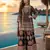 black digital print crepe crepe salwar suit - free size