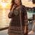 black digital print crepe crepe salwar suit - free size