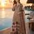 white digital print crepe crepe salwar suit - free size