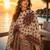 white digital print crepe crepe salwar suit - free size