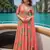 pink embroidered silk blend anarkali salwar suit