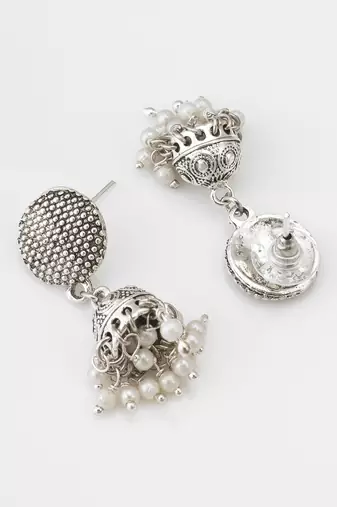 oxidized coin necklace set