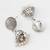 oxidized coin necklace set