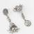 oxidized coin charm necklace set