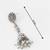 oxidized coin charm necklace set