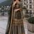 black printed silk blend salwar suit