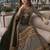 black printed silk blend salwar suit