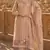 peach embroidered silk blend salwar suit